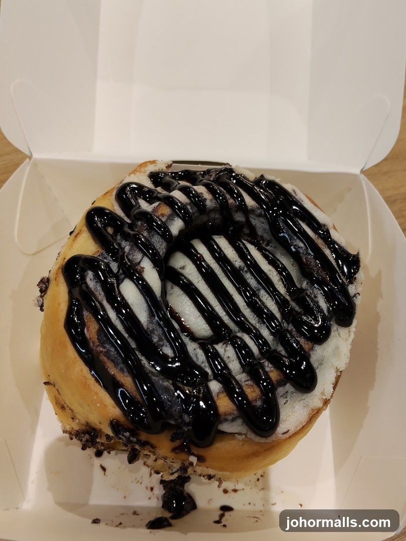 Chocolate Drizzle Cinnamon Roll