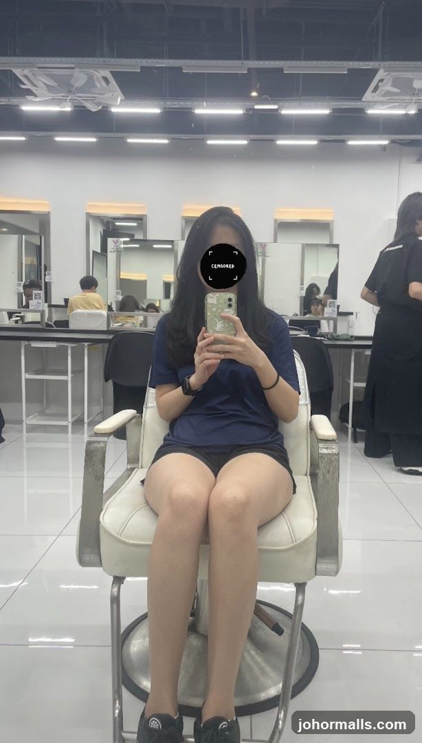 Woman in Salon Chair