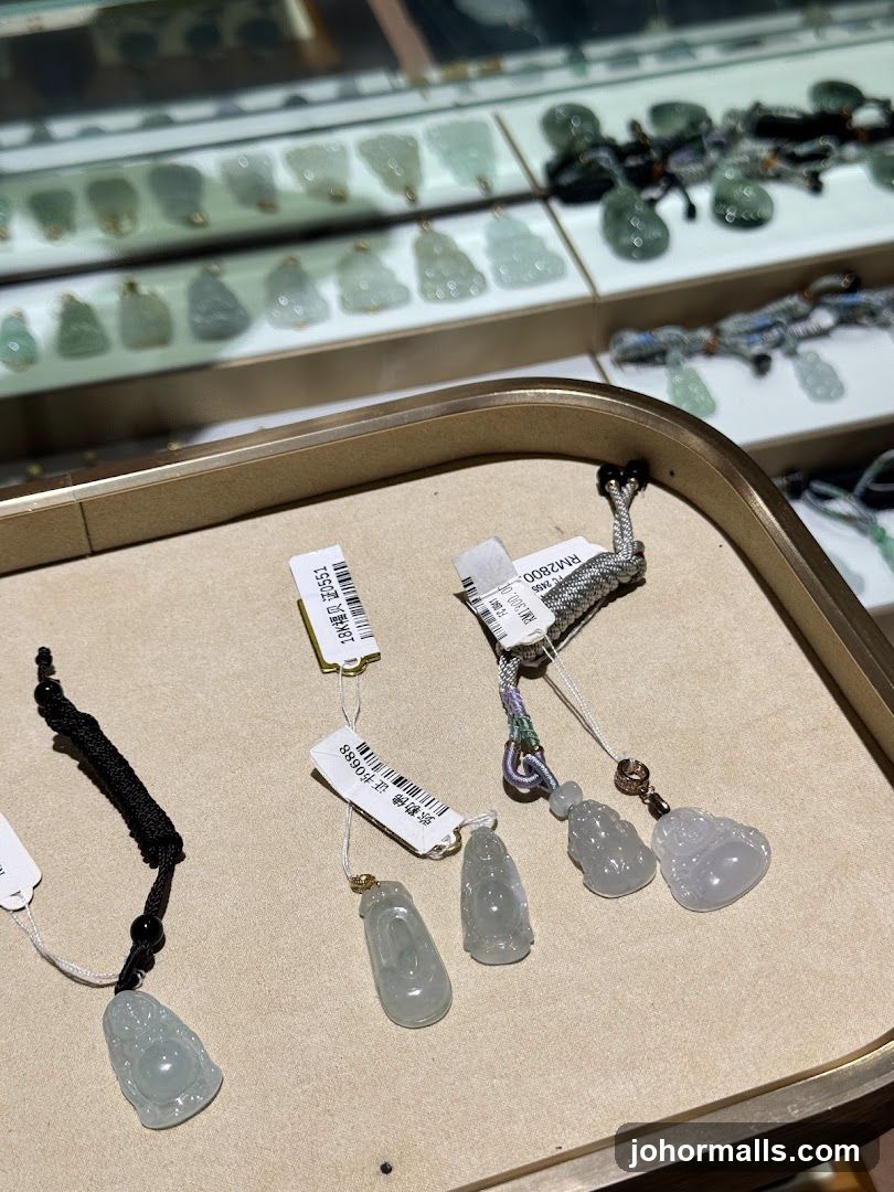 Jade Pendants Display