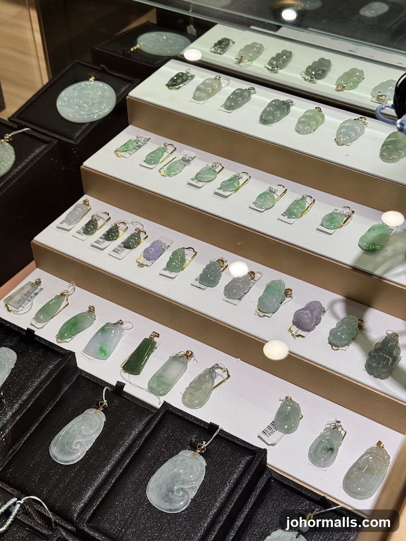 Jade Pendants Display