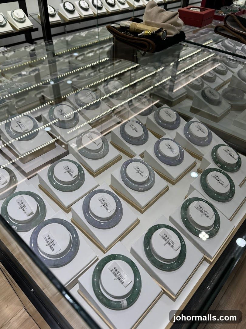 Jade Bracelets Display