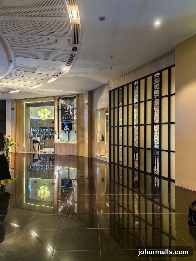 Interior of a jewelry store