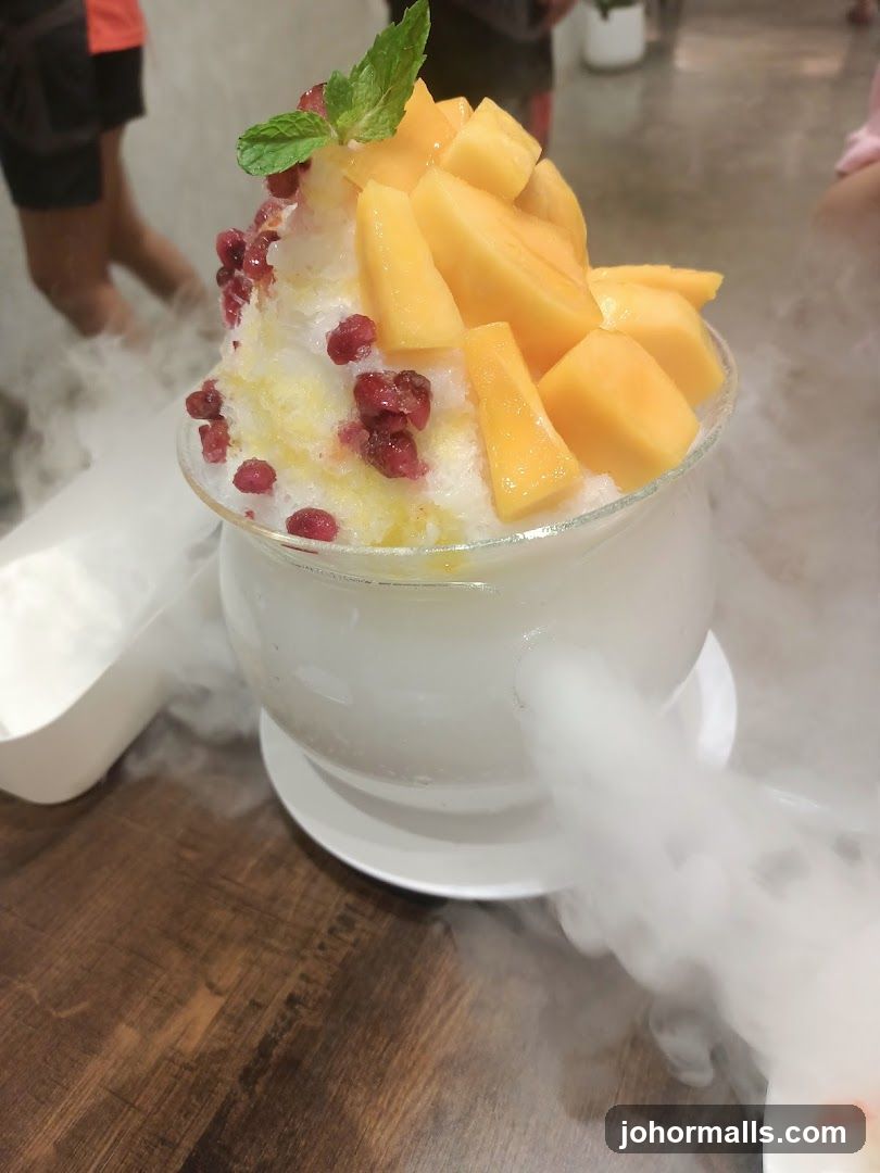 Mango Snow Ice Dessert