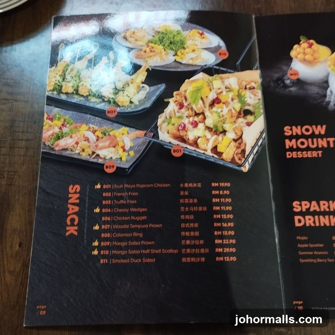 SNACK MENU