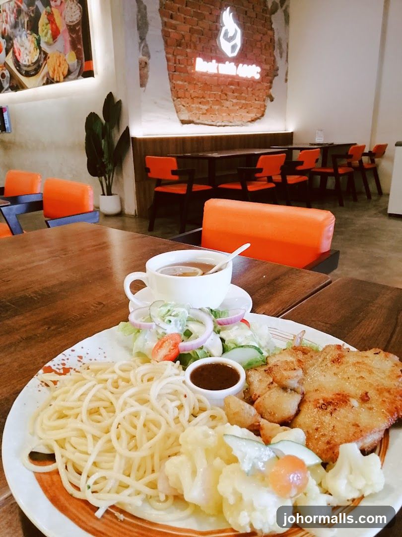 Meal with Spaghetti and Chicken
