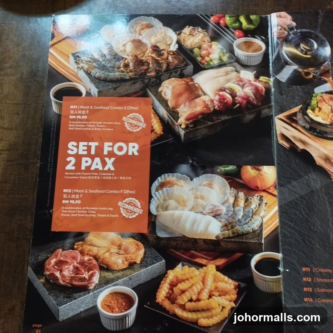 Set for 2 Pax Menu