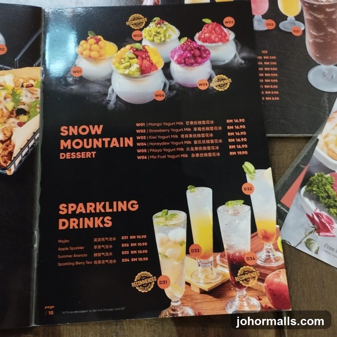 Snow Mountain Dessert & Sparkling Drinks