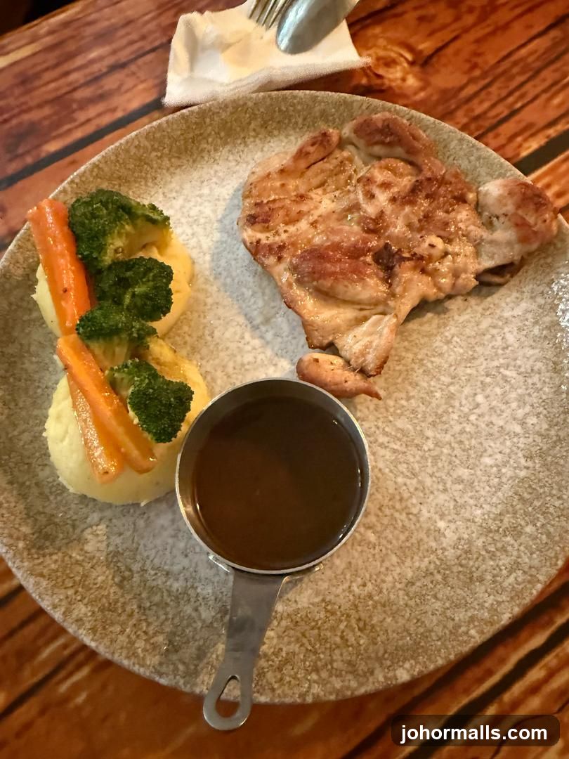 Chicken with Mashed Potatoes and Vegetables
