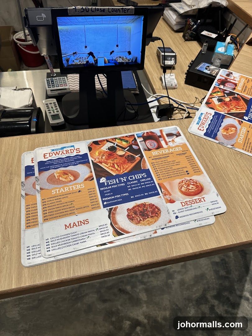 Edward's Fish & Chips Menu