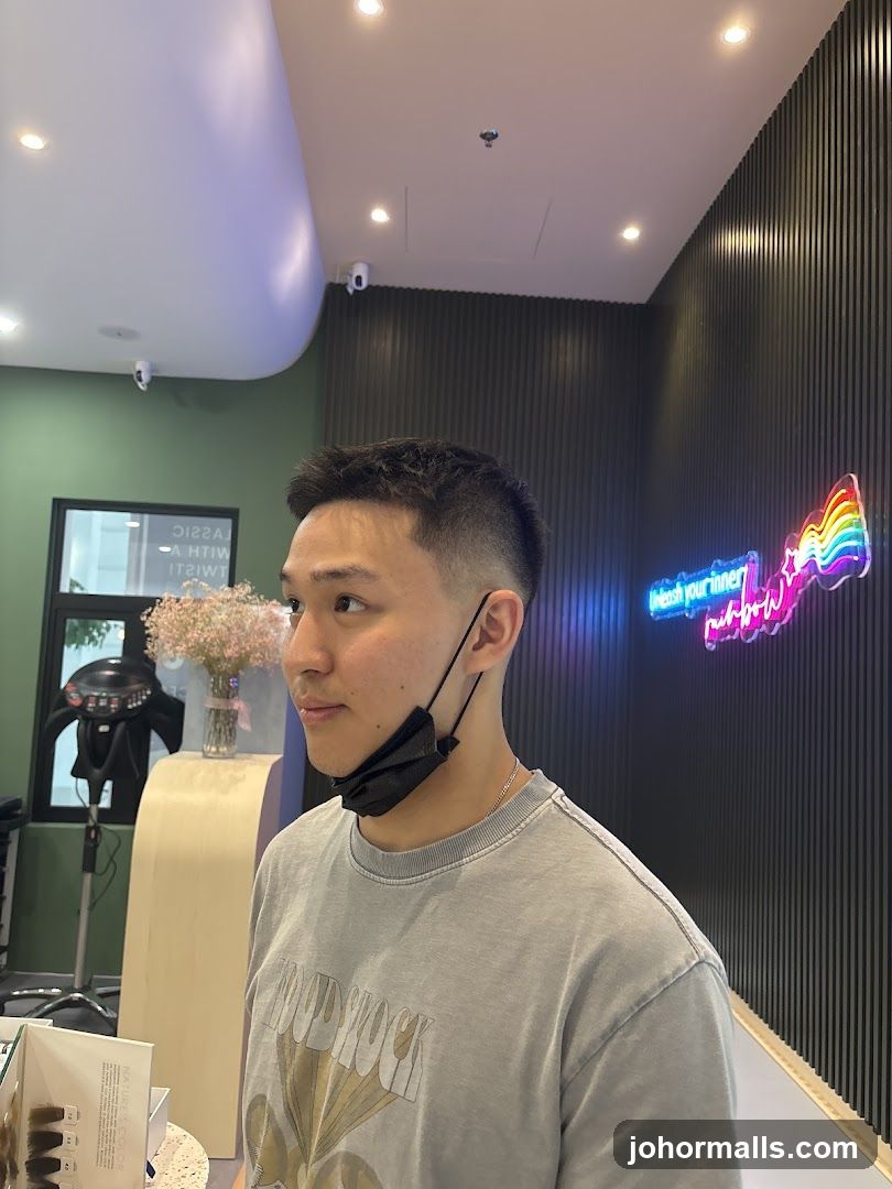 Man in Hair Salon