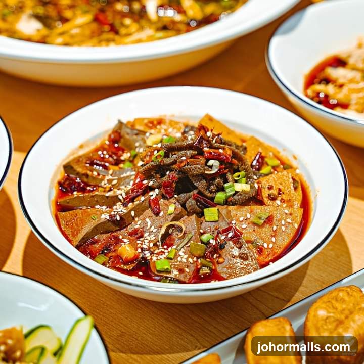 Spicy Tripe and Tofu Dish