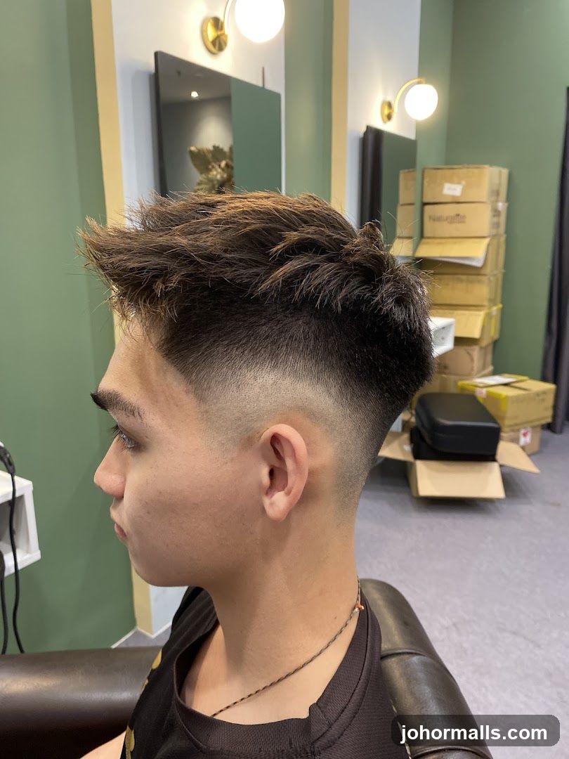 Man with a Fade Haircut