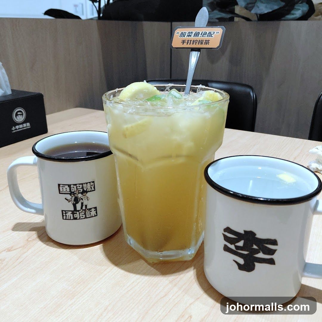 Drinks on a table