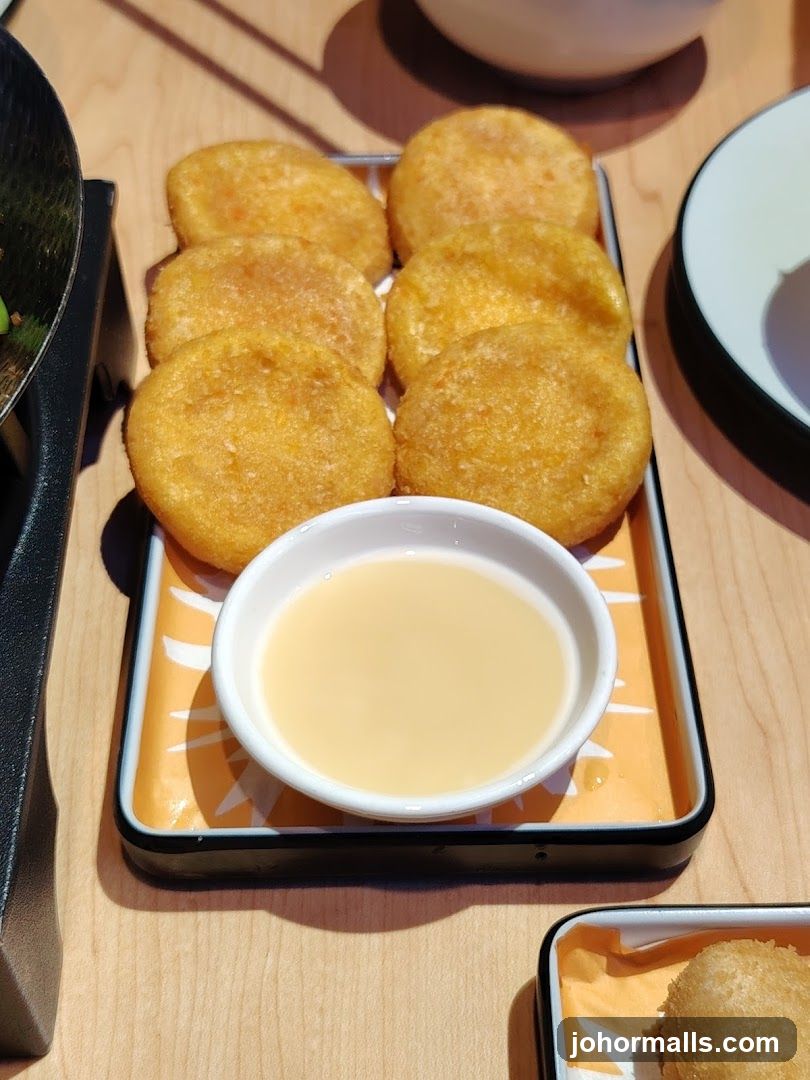 Fried Patties with Dipping Sauce