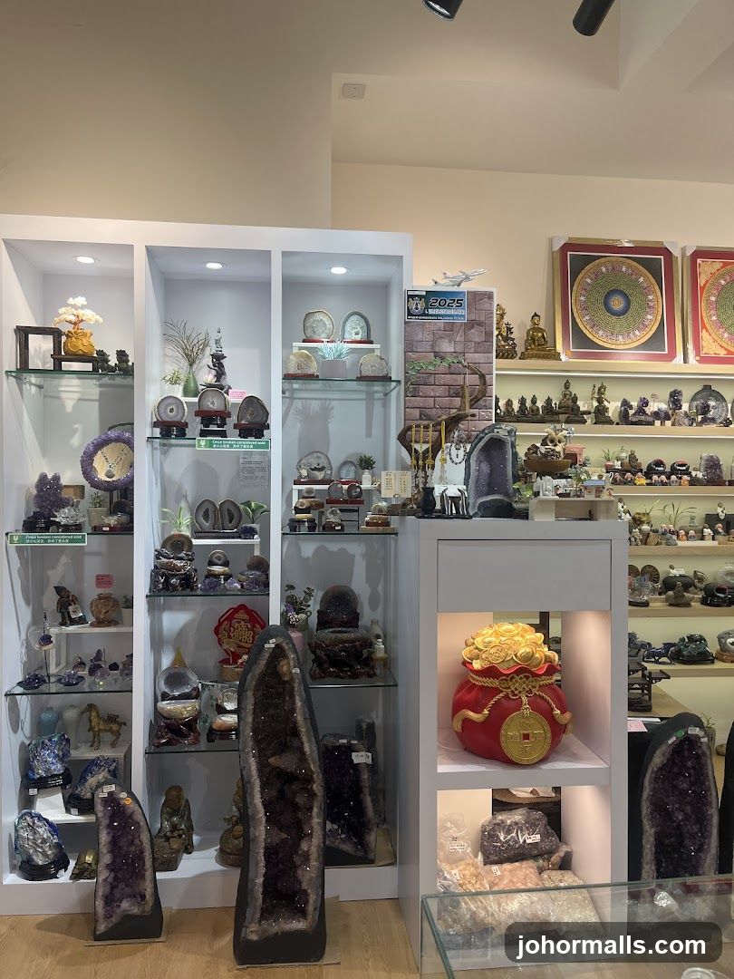 Crystal and Gemstone Shop Interior
