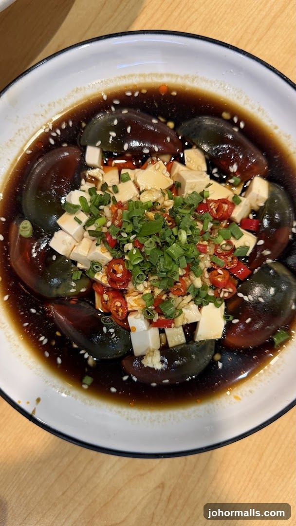 Century Egg and Tofu Salad