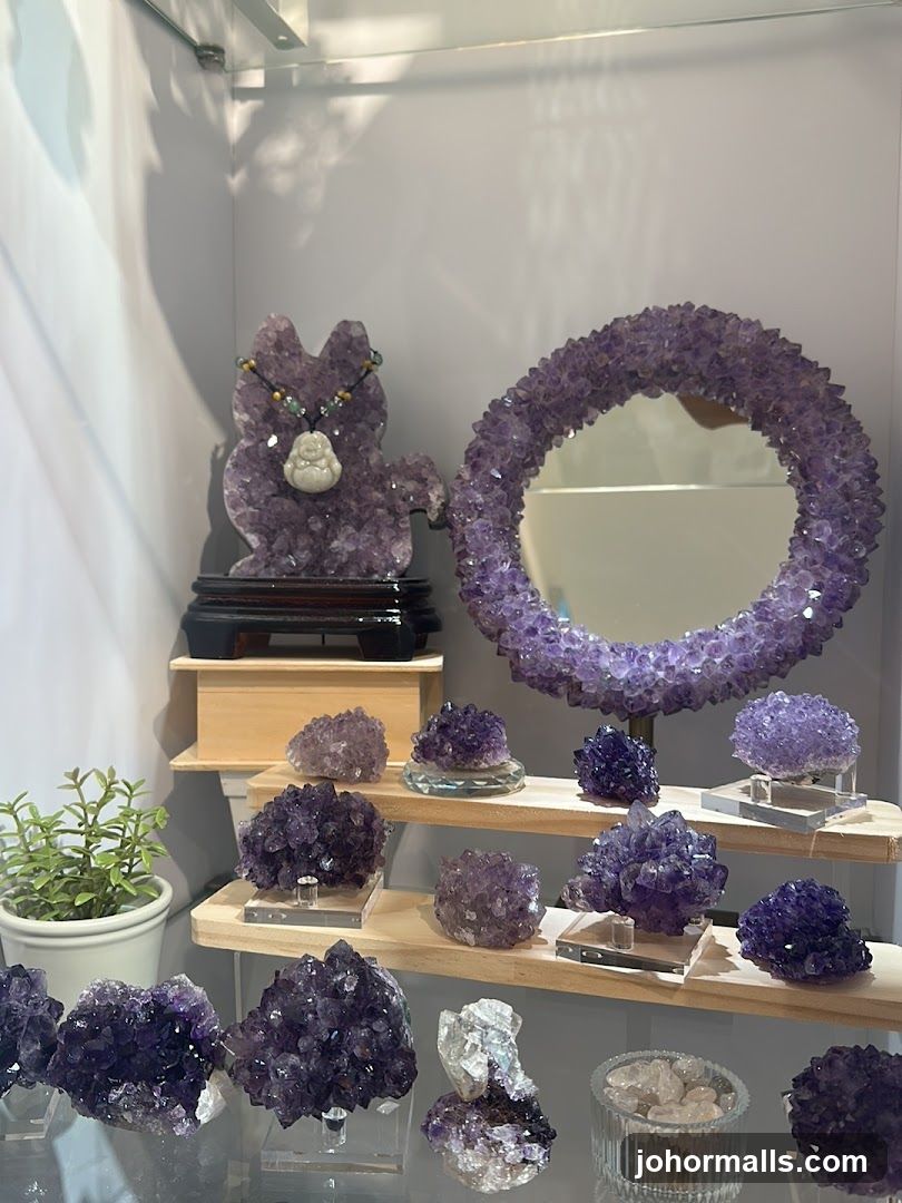Amethyst Crystal Display