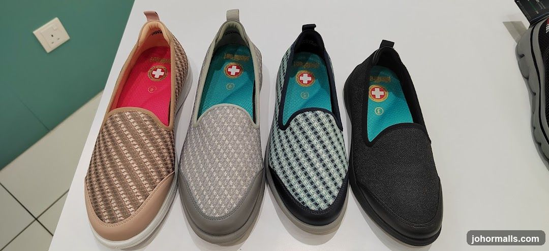 Four slip-on shoes