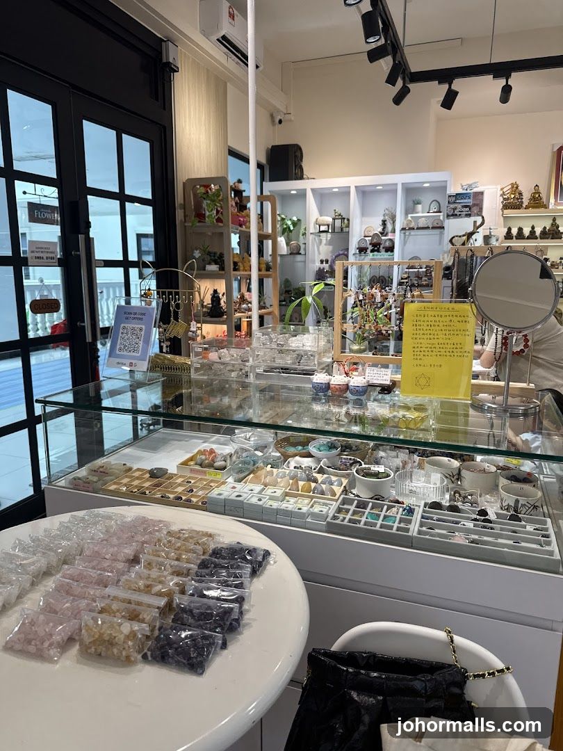 Crystals and Gemstones Display