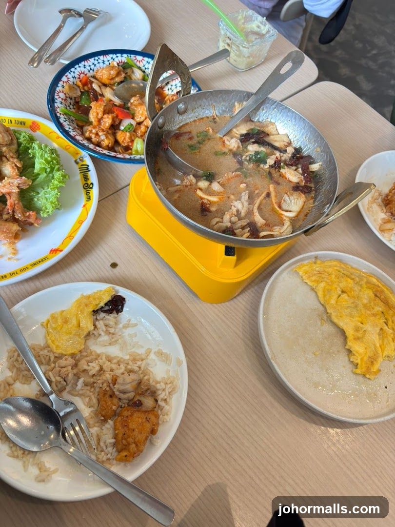 Table with Thai Food