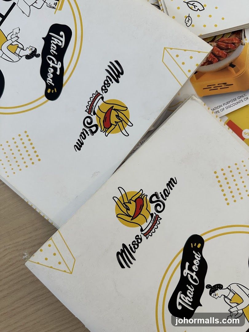 Miss Siam Thai Food Menus