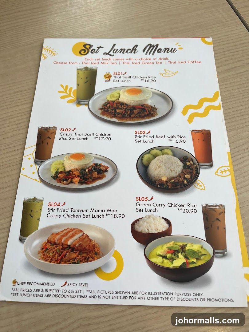 Set Lunch Menu