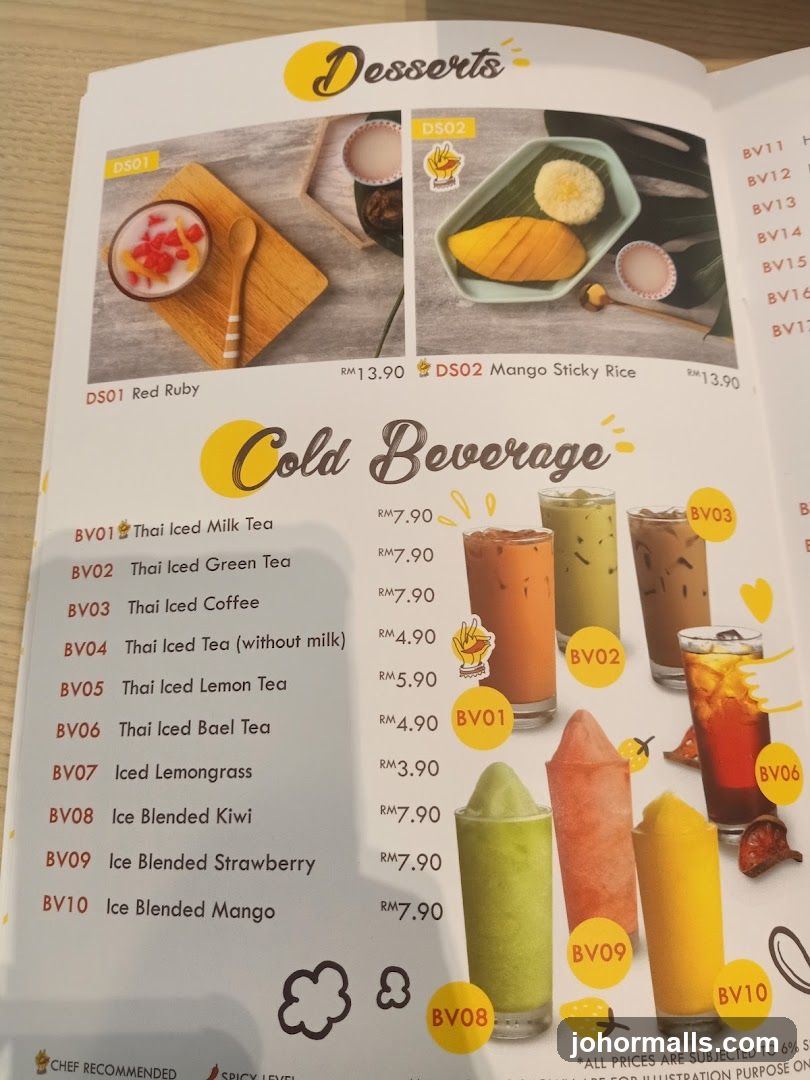 Desserts and Cold Beverages