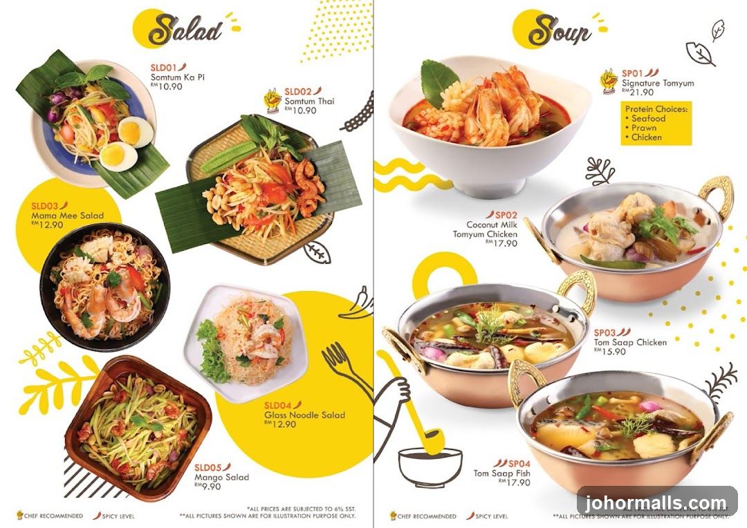 Salad and Soup Menu