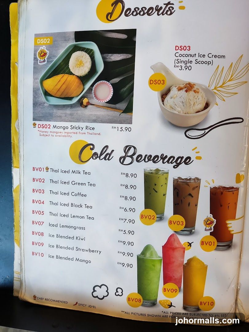 Desserts and Cold Beverages