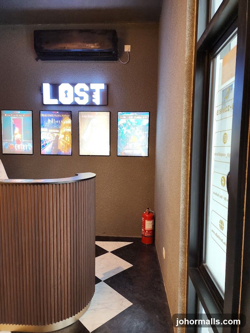 Reception Area with "LOST" Sign
