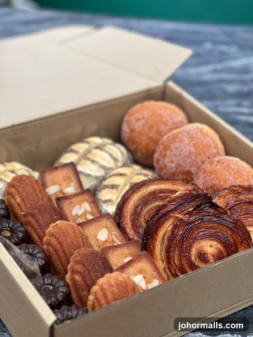 Assortment of Pastries in a Box