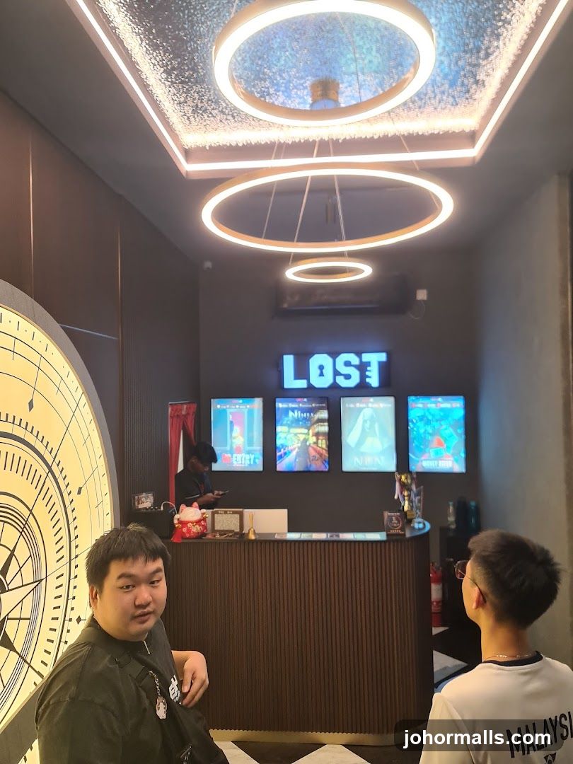 Reception Area with Neon Sign