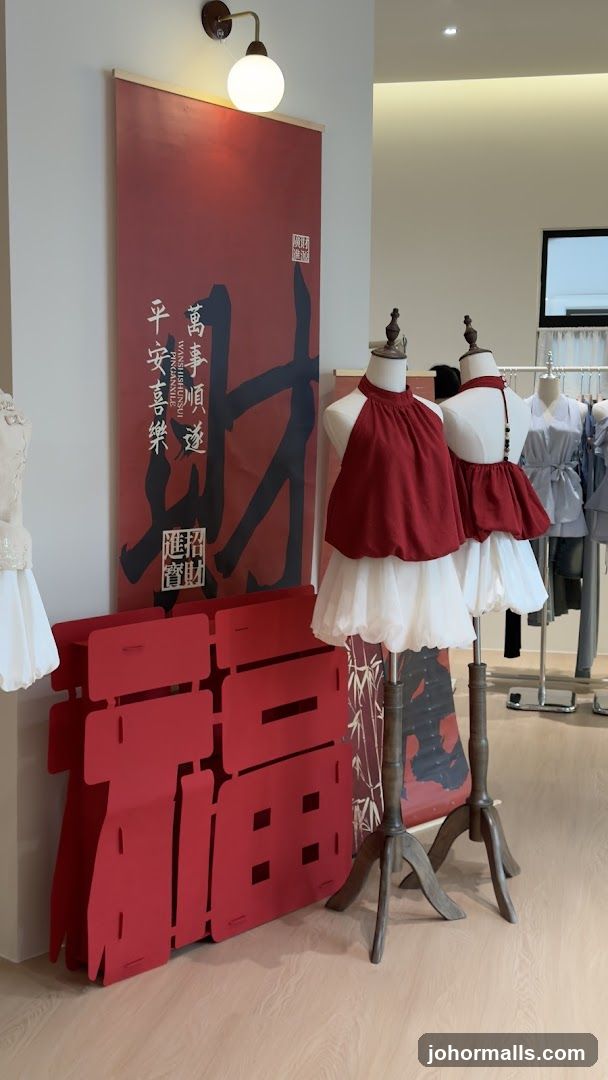 Store Display with Chinese New Year Decorations
