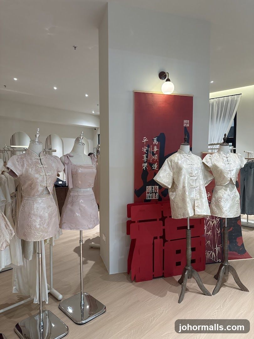 Store Display with Traditional Chinese Attire