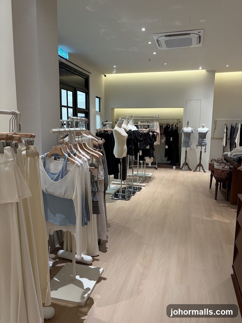 Clothing store interior