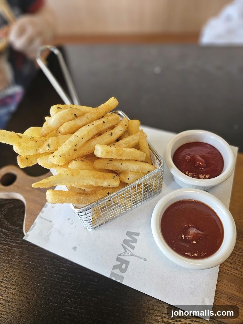 Seasoned Fries with Ketchup