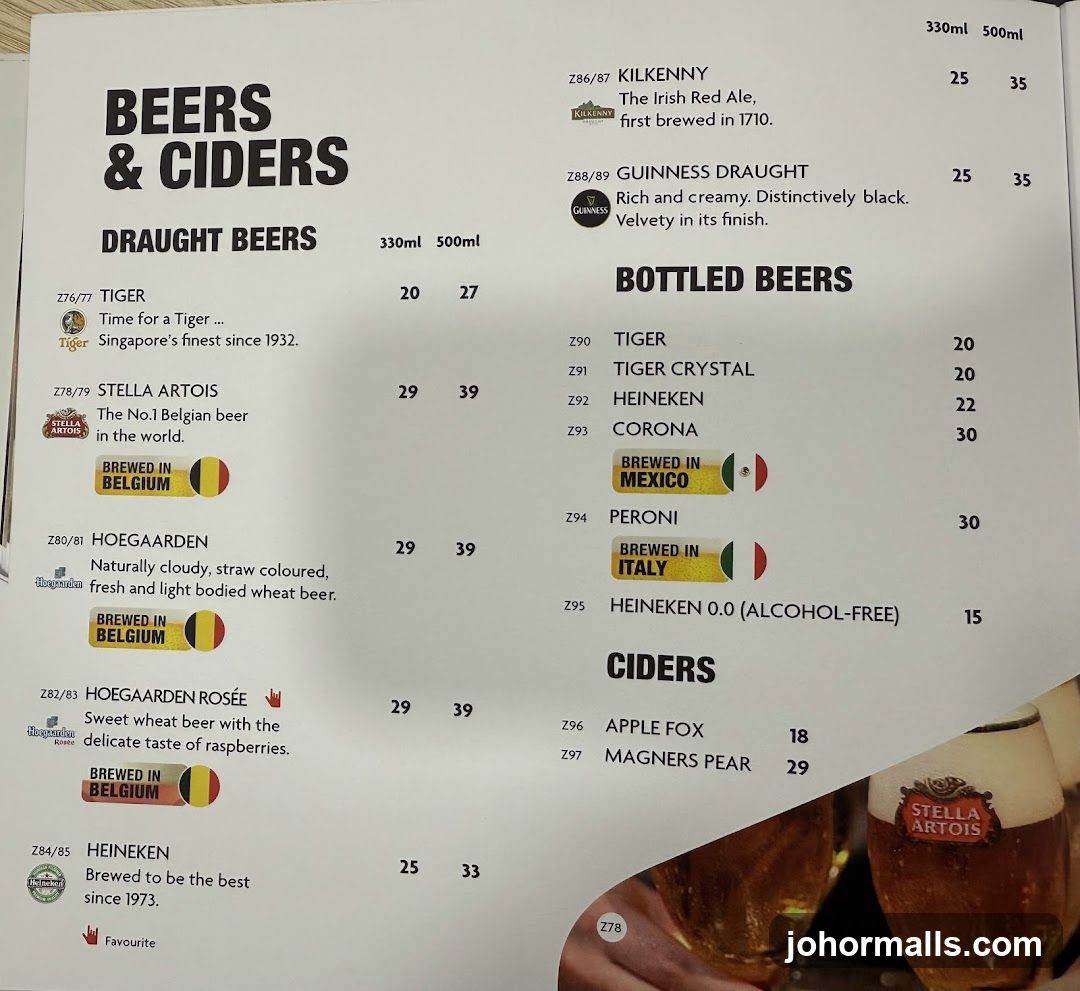 BEERS & CIDERS