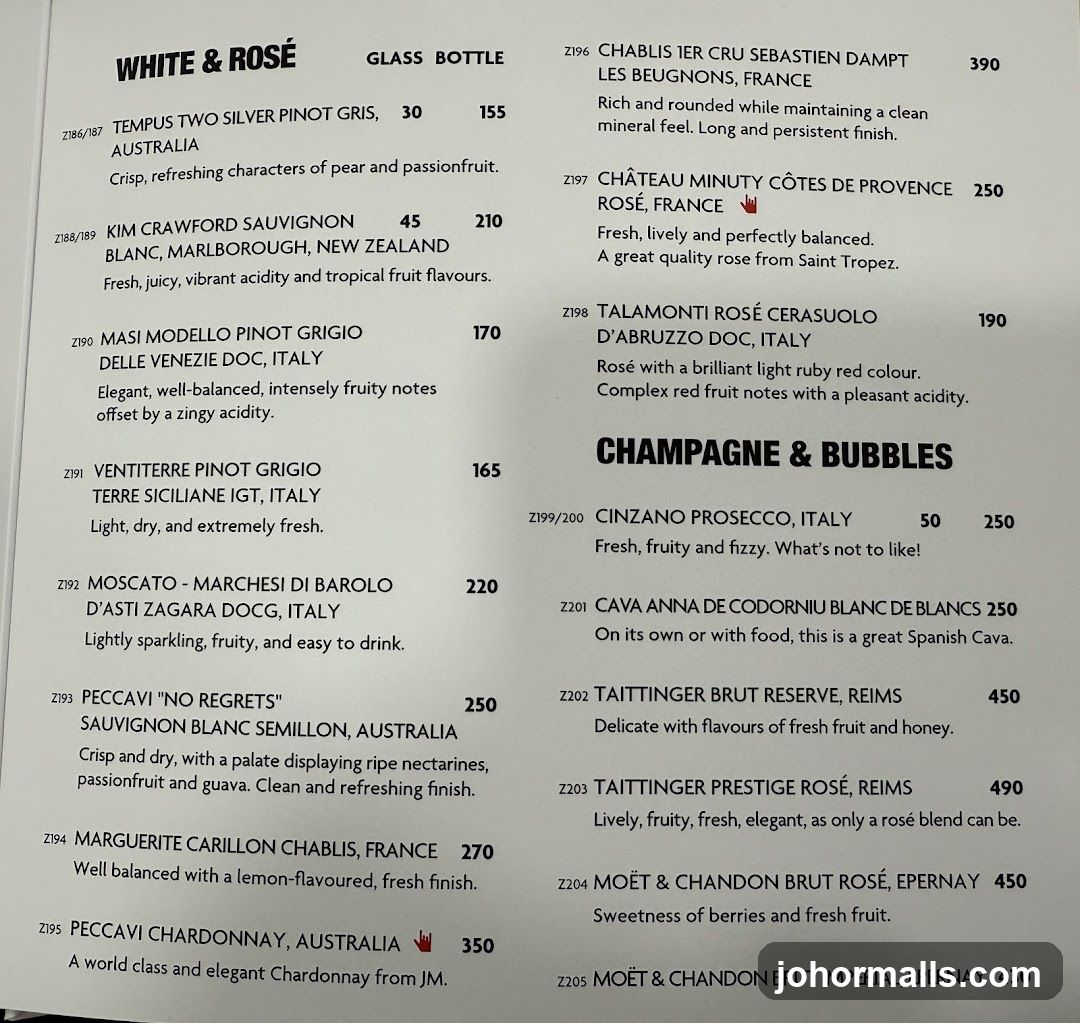 WHITE & ROSÉ CHAMPAGNE & BUBBLES