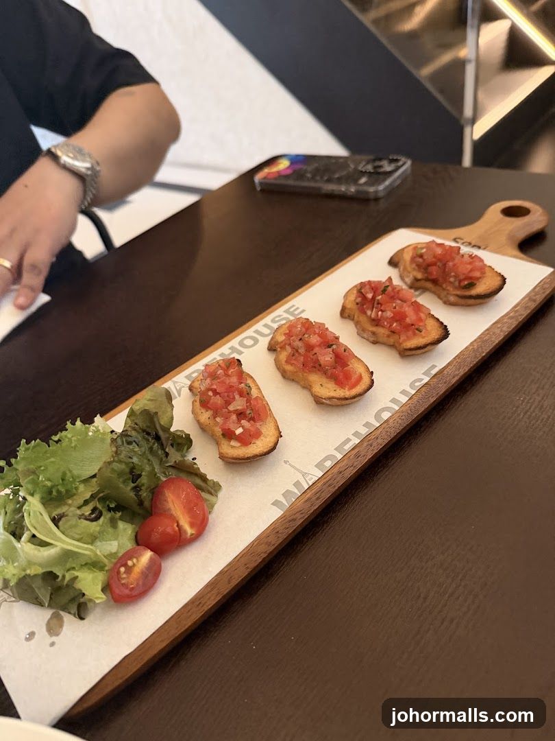 Bruschetta with Salad