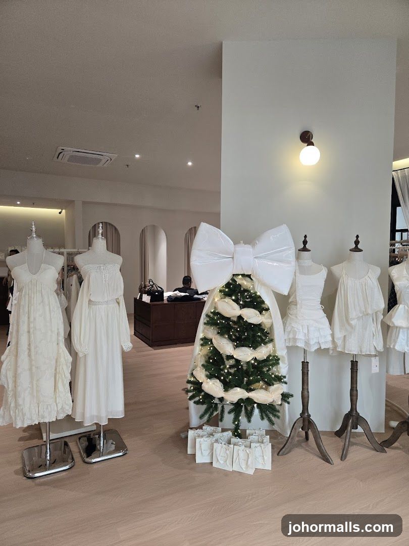 Christmas display in a boutique