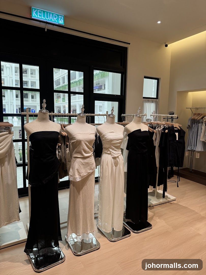 Mannequins in a clothing store