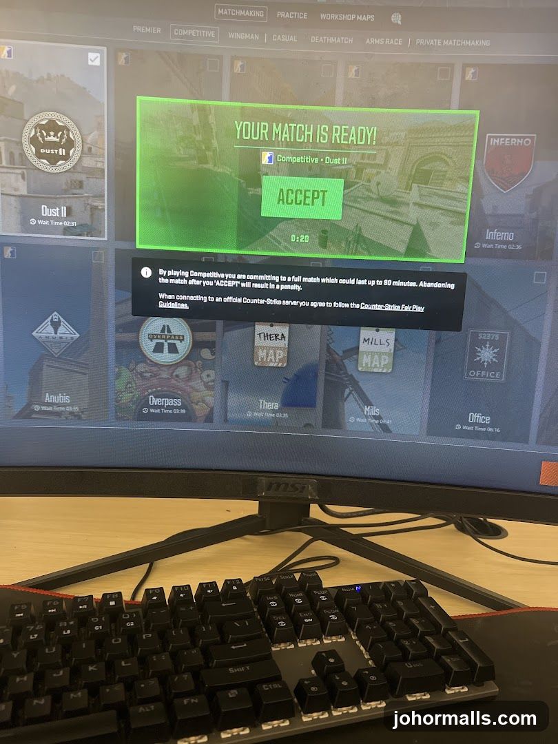 Counter-Strike Match Ready Screen
