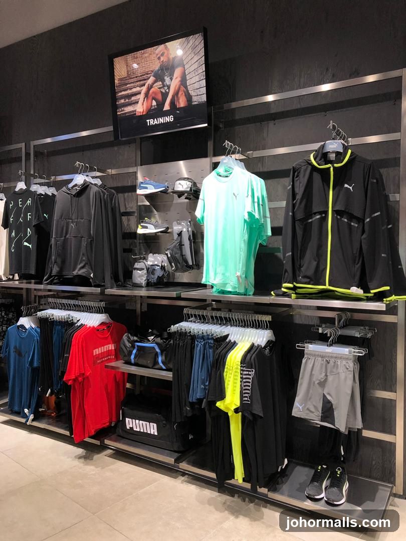 Puma Training Apparel Display