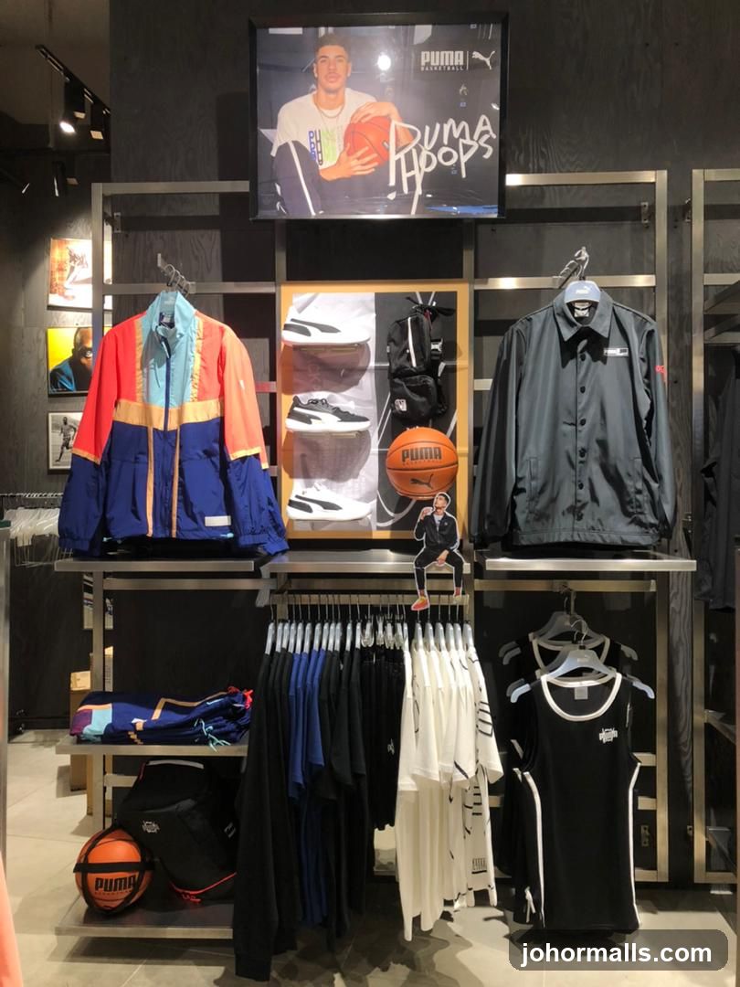 Puma Basketball Apparel Display