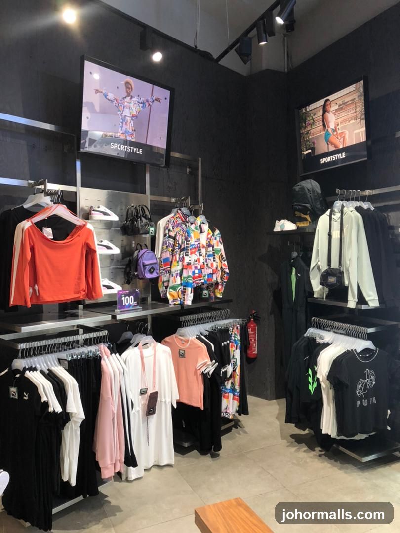 Sportswear store interior