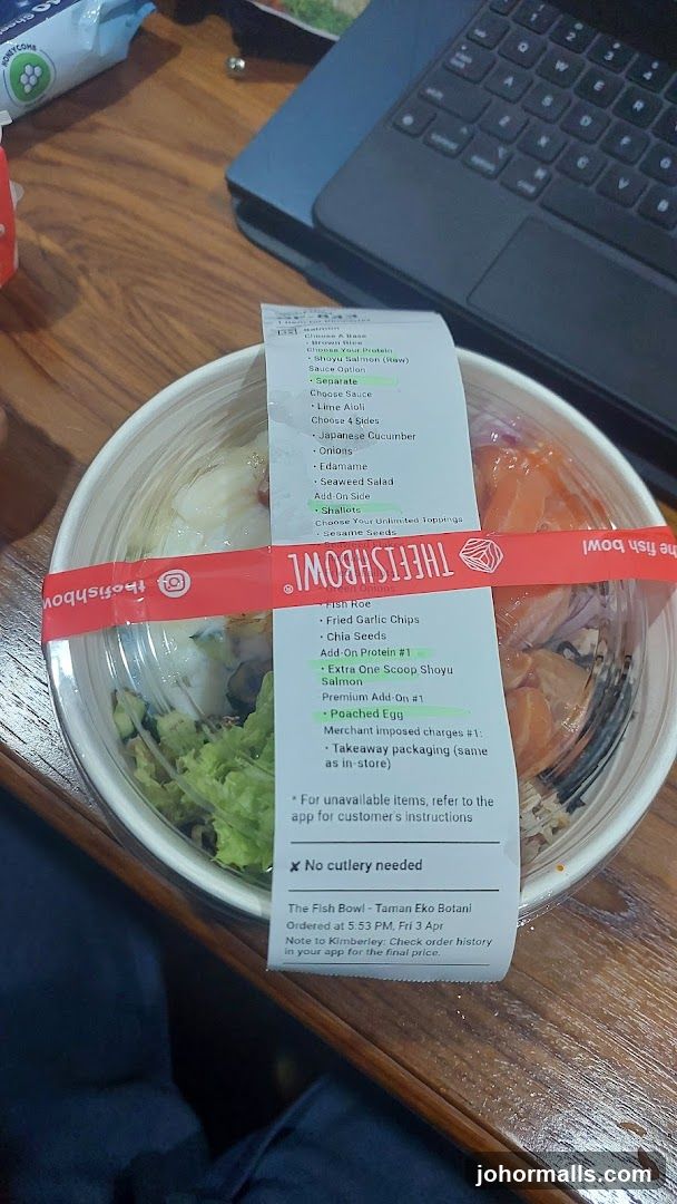 The Fish Bowl Order Details