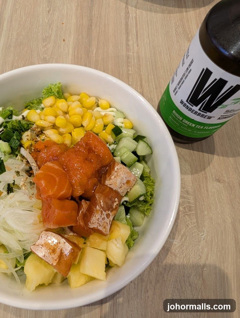 Poke Bowl and Drink