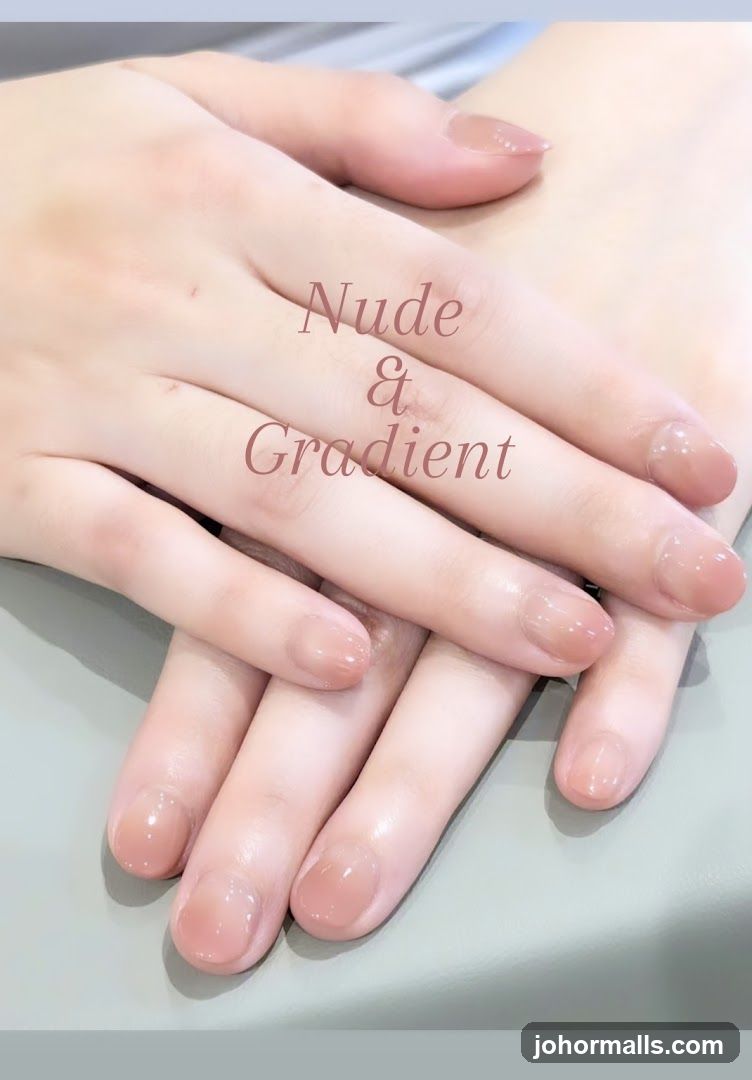 Nude & Gradient Nails