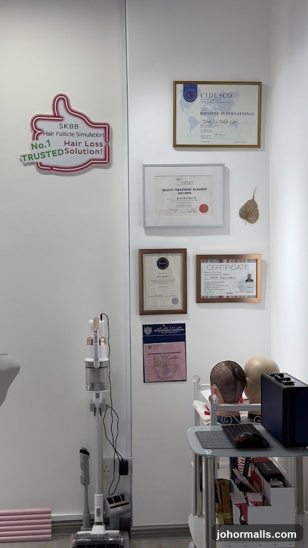 Certificates and Hair Loss Simulation Sign