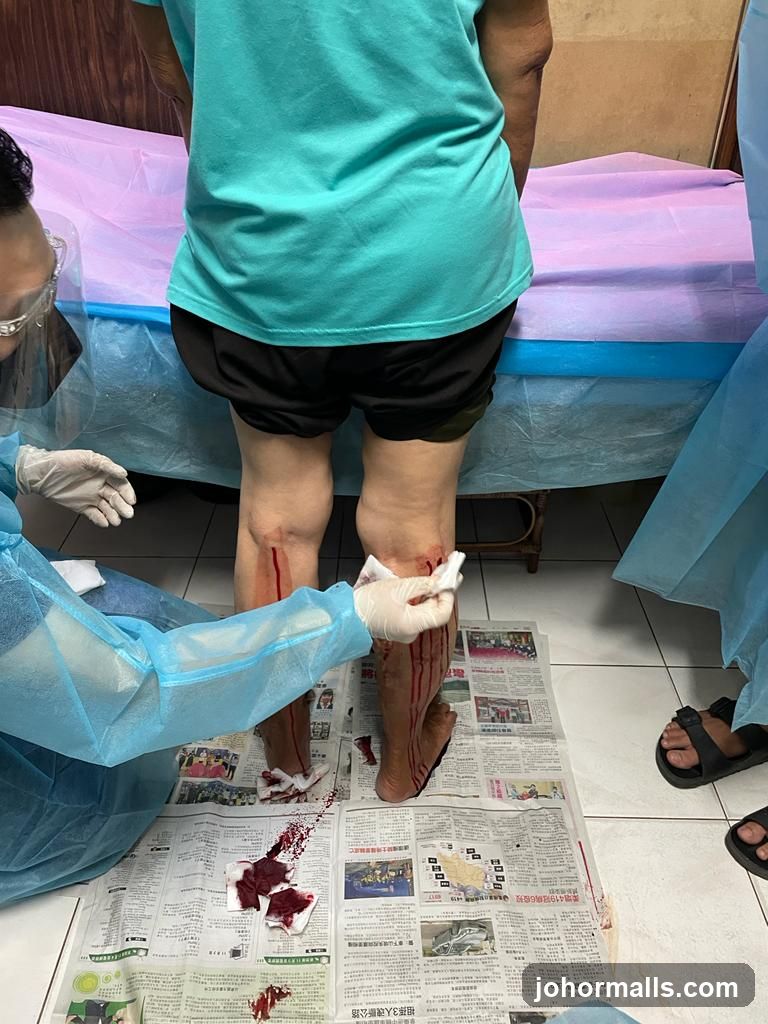Medical treatment for leg wounds